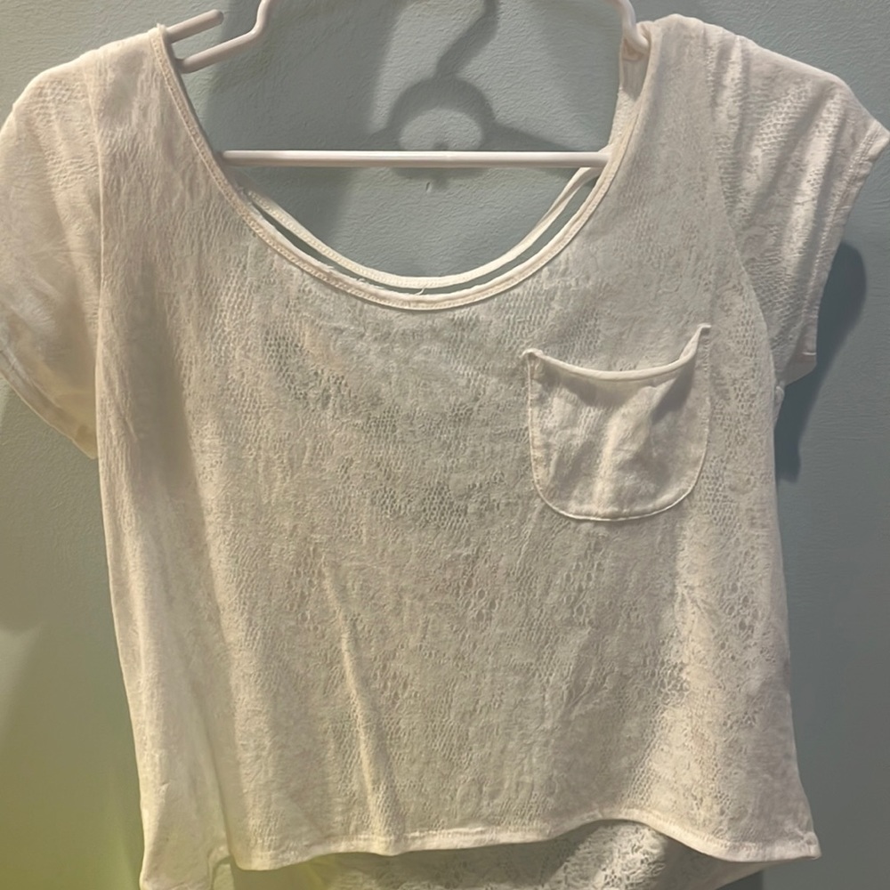 White crop top